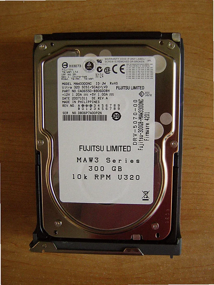 Ultra320 SCSI enterprise hard drive