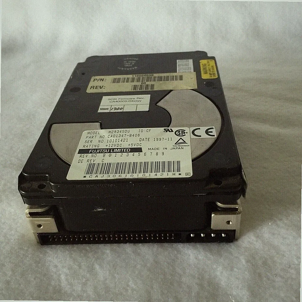 4.3GB Fujitsu M2934SAU 3.5" 50 PIN SCSI Internal Hard Disk Drive Enterprise Grad