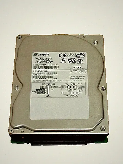 4.5GB Seagate ST34501WC SUN 3.5 80 PIN SCSI Internal Hard Drive Enterprise Grade