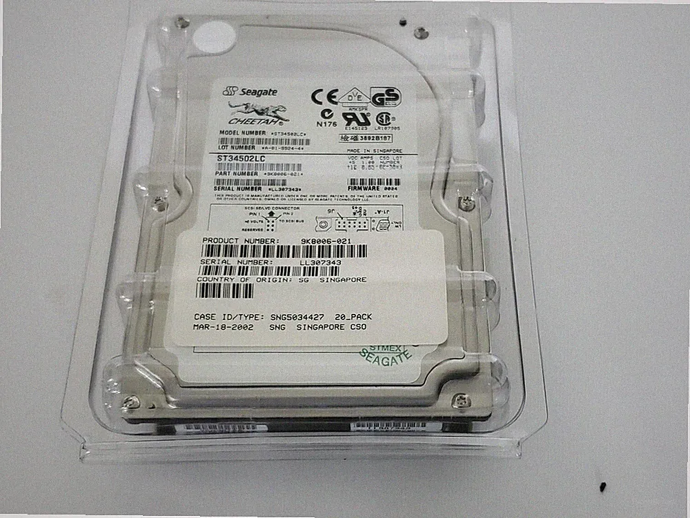4.5GB ST34502LC Seagate 3.5" 80 PIN SCSI Internal Hard Disk NOS Enterprise Grade
