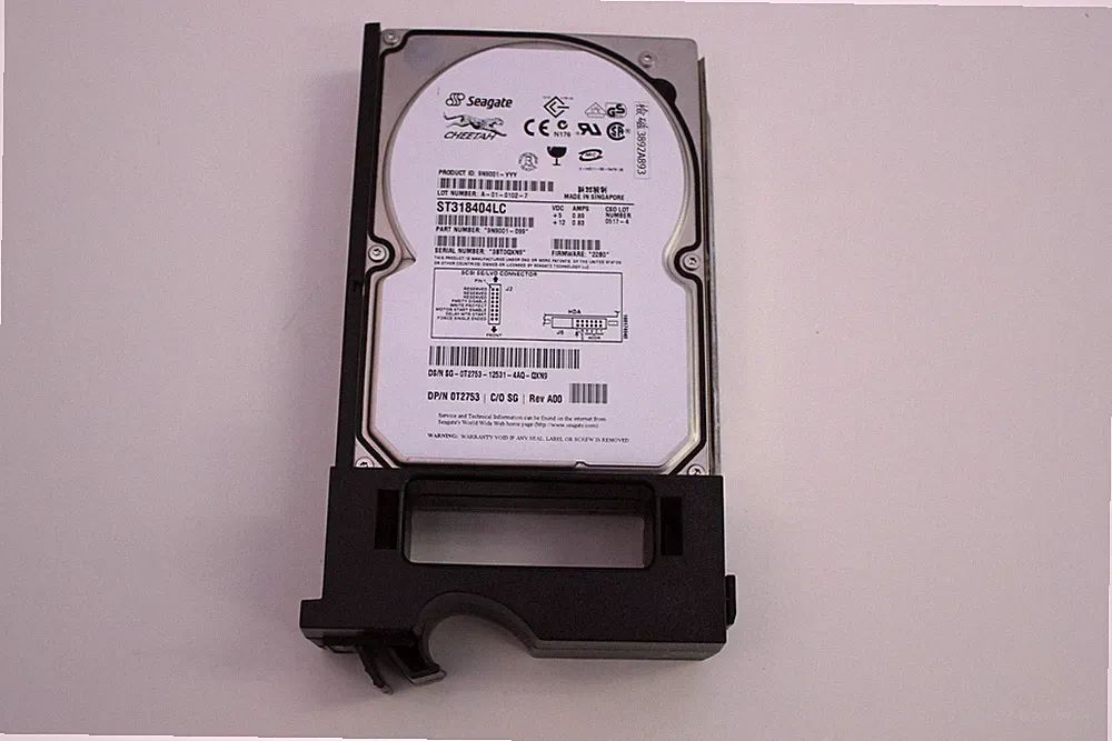 DELL T2753 18.4GB 80 PIN ULTRA 160 SCSI HARD DRIVE WITH TRAY SEAGATE ST318104LC