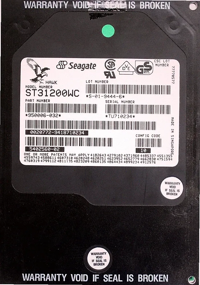Hdd, seagate, 1.2gb, scsi, 80 pin 3.5"