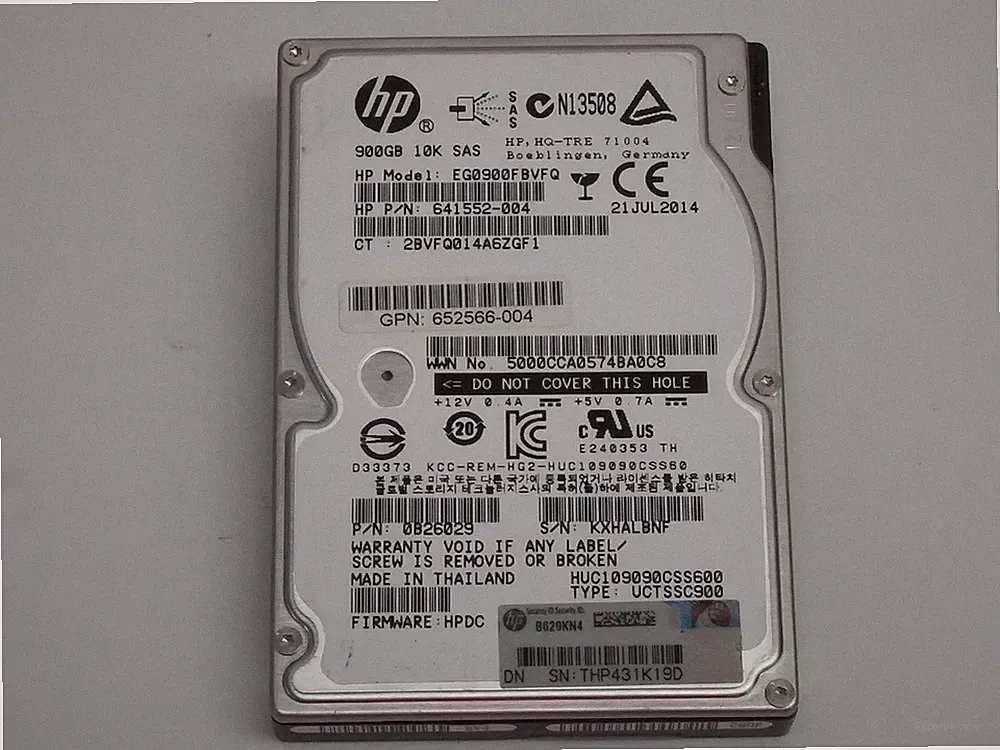SAS enterprise hard drive