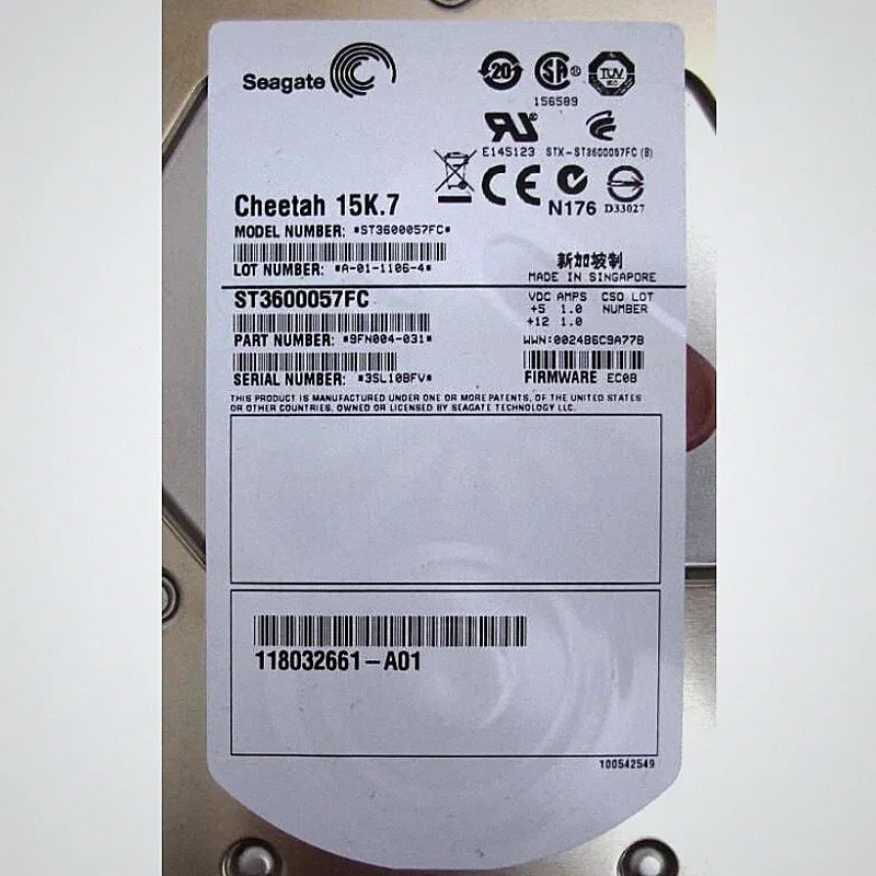 Seagate ST3600057FC 600GB 15K 3.5" FC HDD – Fibre Channel Enterprise Hard Drive